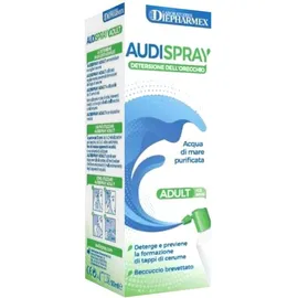 Audispray Adult Soluzione Di Acqua Di Mare Ipertonica Spray Senza Gas Detersione Orecchio 50ml