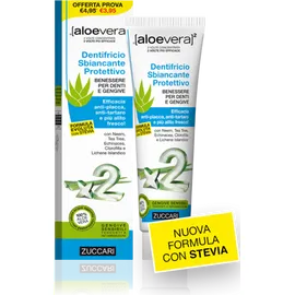 Aloevera2 Dentifricio Sbiancante Protettivo Con Stevia 100 Ml