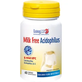 Longlife Milk Free Acidophilus 60 Capsule Vegetali