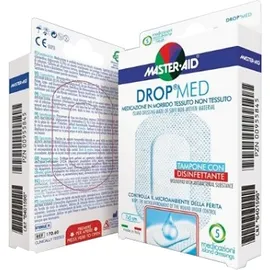 Medicazione Compressa Autoadesiva Dermoattiva Ipoallergenica Aerata Master-aid Drop Med 10,5x30 3 Pezzi