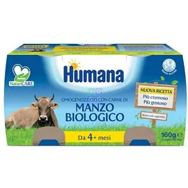 Humana Omogeneizzato Manzo Bio 2 X 80 G