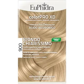Euphidra Colorpro Xd 900 Biondo Chiarissimo Gel Colorante Capelli In Flacone + Attivante + Balsamo + Guanti