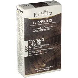 Euphidra Colorpro Xd 500 Cast Chiaro Gel Colorante Capelli In Flacone + Attivante + Balsamo + Guanti