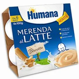 Humana Merenda Gusto Biscotto 4 X 100 G