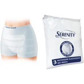 Mutandina A Rete Per Incontinenza Serenity Panty Comfort S 3 Pezzi