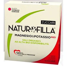 Naturofilla Magnesio & Potassio Red Gusto Sambuco-karkade' 14 Stick Pack