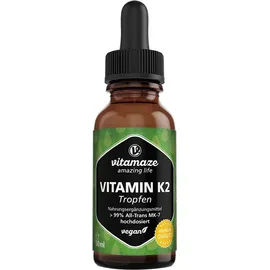 Vitamaze Vitamina K2 Gocce MK7 20 μg ad Alto Dosaggio Vegano