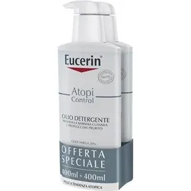 Eucerin® AtopiControl Olio Detergente 20% Omega 400ml Bipacco