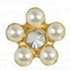 Inverness Orecchini Fiore Perle/crystal Placcati Oro R931c