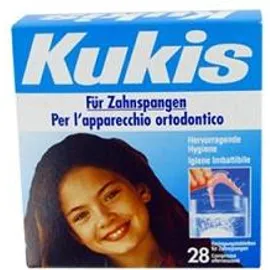 Kukis Cleanser 28 Compresse Per Pulizia Apparecchi Ortodontici