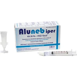 Aluneb Kit Soluzione Ipertonica 3% 20 Flaconcini + Mad Nasal Atomizzatore