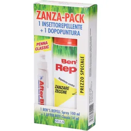 Zanzapack After Bite Pen 14 Ml + Ben`s Repell 100 Ml