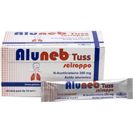 Aluneb Tuss Sciroppo 20 Stick Pack Monodose Da 10 Ml Gusto Amarena Senza Glutine