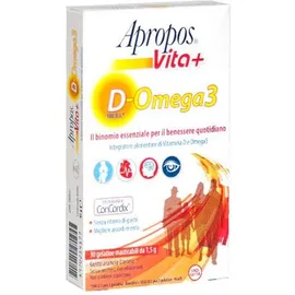 Apropos Vita+vitamina D + Omega 3 30 Gelatine