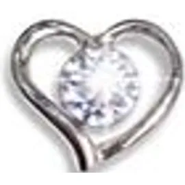 Orecchini Sterili Bjt940 Heart W/crystal