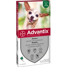 Advantix 4 Pipette Per Cani Fino A 4 Kg