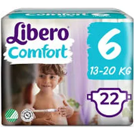Libero Comfort 6 Pannolino Per Bambino Taglia 13-20 Kg 22 Pezzi