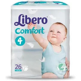 Libero Comfort 4 Pannolino Per Bambino 7-11 26 Pezzi