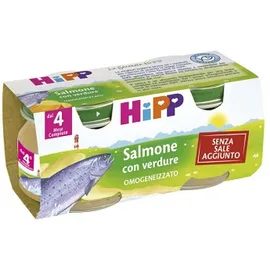Hipp Omogeneizzato Salmone Con Verdure 2x80 G