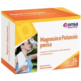 Magnesio E Potassio Arancia Pensa 24 Bustine Effervescenti