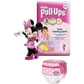 HUGGIES PULL UPS GIRL LARGE 12/18 KG PACCO SINGOLO 14 PEZZII