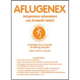 Aflugenex Integratore Con Fermenti Lattici e Vitamina C 12 Capsule