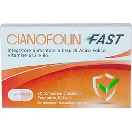 Cianofolin Fast Integratore Alimentare 30 Compresse Orosolubili
