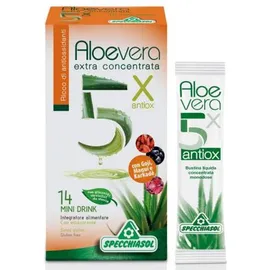 Specchiasol Aloevera 5x Antiox Extra Concentrata Integratore Depurativo 14 Bustine