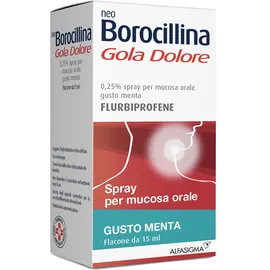NeoBorocillina Gola Dolore Flurbiprofene Spray Gusto menta
