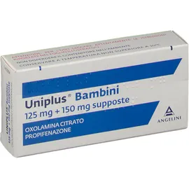 Uniplus® Bambini 125 mg + 150 mg Supposte