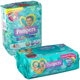Pampers Baby Fresh Salviettine e Pampers Baby-Dry Maxi 7-18 kg