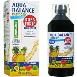 Dietalinea Aqua Balance Rassodan Dren Forte Ananas Con Aqualoss Integratore Alimentare 500 ml + 1 Bustina da 2,8g