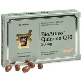 Bio Attivo Quinone Q10 Integratore Antiossidante 30 Capsule