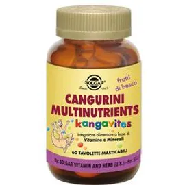 Solgar Cangurini Multinutrients ai frutti di bosco Vitaminico Bambini 60 Tavolette