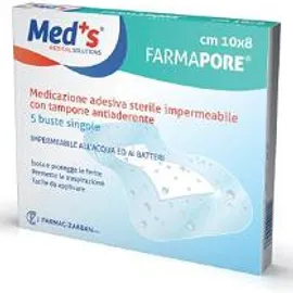 Med`s Medicazione Adesiva Sterile Trasparente Impermeabile 5 m x 7 cm 5 Pezzi