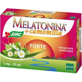 Melatonina Forte + Camomilla Integratore Sonno 10 Compresse
