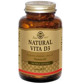 Solgar Natural Vita D3 Integratore Di Vitamina D3 100 Perle