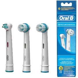 Oral-B Ortho Care Essential Kit Testine di Ricambio 3 Pezzi