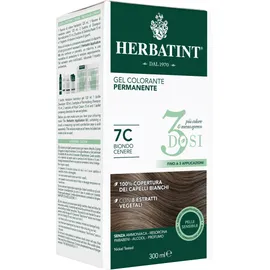 Herbatint Tintura Capelli Gel Permanente 3Dosi 7C Biondo Cenere 300 ml