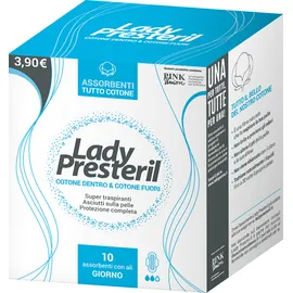Lady Presteril Cotton Power Giorno Pocket 10 Assorbenti