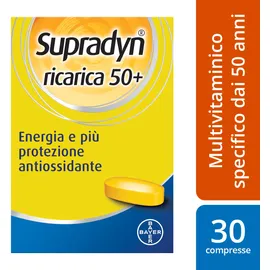 Supradyn Ricarica 50+ Integratore Vitamine e Minerali 30 Compresse