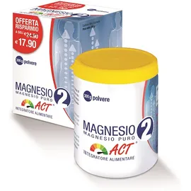 Magnesio 2 Act Magnesio Puro Integratore In Polvere 300 g