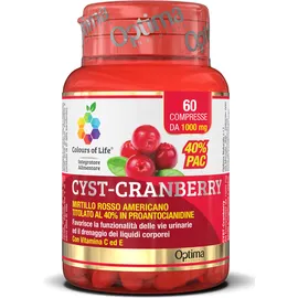 Optima Colours of Life Cranberry Integratore Benessere Vie Urinarie 60 Compresse