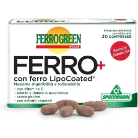 Specchiasol Ferrogreen Plus Ferro+ Integratore 30 Compresse