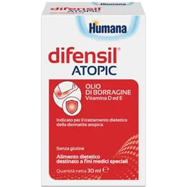 Humana Difensil Atopic Olio di Borragine Per Trattamento Dermatite Atopica 30 ml