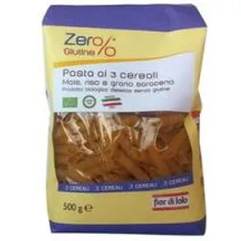 Fior di Loto Zero% Glutine Penne 3 Cereali Biologico 500g