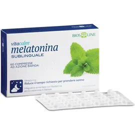 VitaCalm Melatonina Sublinguale Integratore per il Sonno 120 Compresse