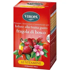 Viropa-10 Vitamine Vitamintee Fragola Di Bosco Infuso Alla Frutta Con Vitamine 15 Bustine