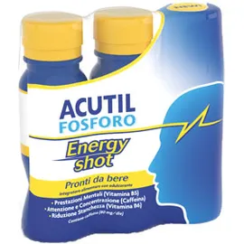 Acutil Fosforo Energy Shot Integratore Energetico 3x60 ml