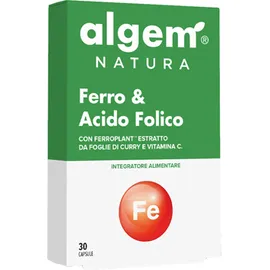 Algem Natura Ferro&amp Acido Folico Integratore Alimentare 30 Capsule